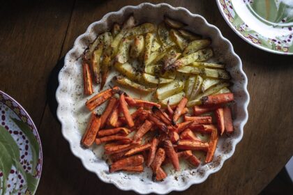 Carote patate al forno