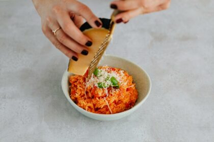 Risotto pomodoro e formaggio