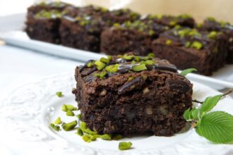 Quadrati cioccolato e pistacchio