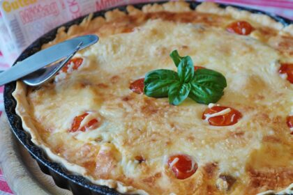 quiche formaggio e pomodoro